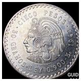 1947 Mexico Silver 5 Pesos
