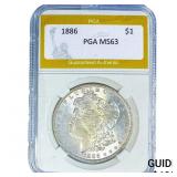 1886 Morgan Silver Dollar PGA MS63