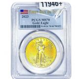 2023 1oz Gold Eagle $50 PCGS MS70