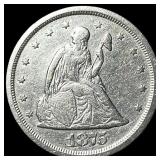 1875-S Seated Liberty Twenty Cents NEARLY  UNCIRC