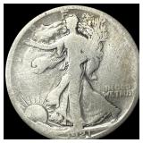 1921-S Silver Walking Liberty Half Dollar NICELY C