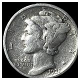 1921 Silver Mercury Dime LIGHTLY CIRCULATED
