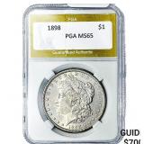 1898 Morgan Silver Dollar PGA MS65