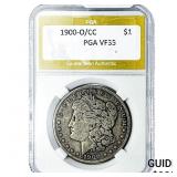 1900-O/CC Morgan Silver Dollar PGA VF35