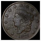 1827 Coronet Head Large Cent CLOSELY  UNCIRCULATE