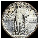 1917-D Type 2 Silver Standing Liberty Quarter  LI
