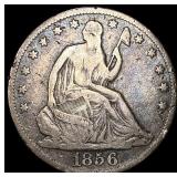 1856-O Silver Half Dollar LIGHTLY CIRCULATED