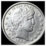 1900 Barber Silver Quarter CLOSELY UNCIRCULATED