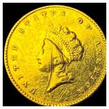 1855 Gold $1 Indian Head (Type 2) HIGH GRADE