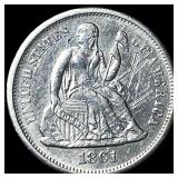 1861-S Silver Seated Liberty Dime HIGH GRADE