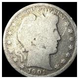 1901-S Barber Half Dollar NICELY CIRCULATED
