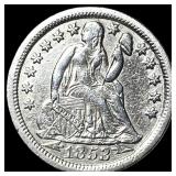 1853-O Seated Liberty Dime NEARLY UNCIRCULATED