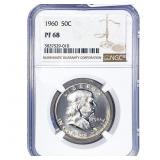 1960 Franklin Half Dollar NGC PR68