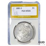 1881-S Morgan Silver Dollar PGA MS66