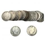 [20 Coins] 1892-1915 Barber Half Dollar