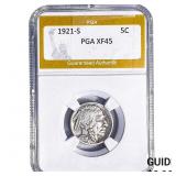 1921-S Buffalo Nickel PGA XF45
