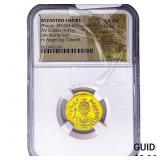 Byzantine Phocas 602-610 AD Gold Solidus NGC Ch A
