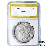 1896 Morgan Silver Dollar PGA MS63