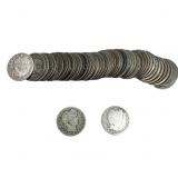 [50 Coins] Mixed Dates Barber Quarter