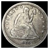 1859 Seated Liberty Quarter NEARLY UNCIRCULATED