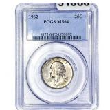 1962 Washington Silver Quarter PCGS MS64