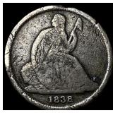 1838-O Silver Seated Liberty Dime NICELY CIRCULATE