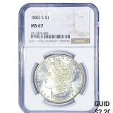 1882-S $10 Gold Eagle NGC MS67