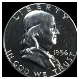 1956 Franklin Half Dollar GEM PROOF