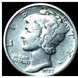 1927-D Silver Mercury Dime CHOICE AU