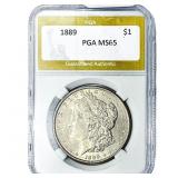 1889 Morgan Silver Dollar PGA MS65