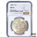 1885-O Morgan Silver Dollar NGC MS64