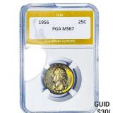1956 Washington Silver Quarter PGA MS67