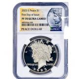 2023-S $1 1OZ Ultra Cameo NGC PF70
