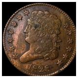 1828 Classic Head Half Cent NEARLY UNCIRCULATED
