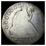 1854 Arrows Seated Liberty Half Dollar NICELY CIRC