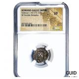 Roman Tetricus I, AD 271-274 BI Dbl-Denarius NGC
