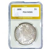 1898 Morgan Silver Dollar PGA MS66