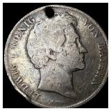 1845 Netherlnads Silver 1 Gulden