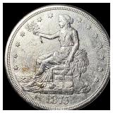 1875 Silver Trade Dollar CLOSELY UNCIRCULATED