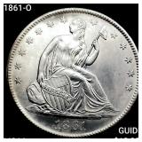 1861-O Seated Liberty Half Dollar CHOICE BU