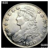 1830 Capped Bust Half Dollar UNCIRCULATED