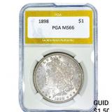 1898 Morgan Silver Dollar PGA MS66