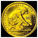 2021 24K Gold 0.10 Troy Oz Prospector Round CHOICE