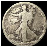 1916-D Walking Liberty Half Dollar NICELY CIRCULAT
