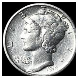 1918-D Mercury Dime CLOSELY UNCIRCULATED