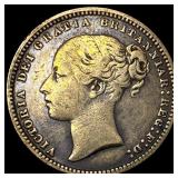 1875 Great Britain SIlver 1 Shilling