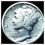 1927-D Silver Mercury Dime NEARLY  UNCIRCULATED