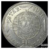 Brazil Silver 960 Reis Counterstruck Counterstamp