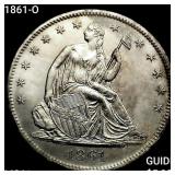 1861-O Seated Liberty Half Dollar UNCIRCULATED