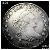 1806 Draped Bust Half Dollar NEARLY UNCIRCULATED